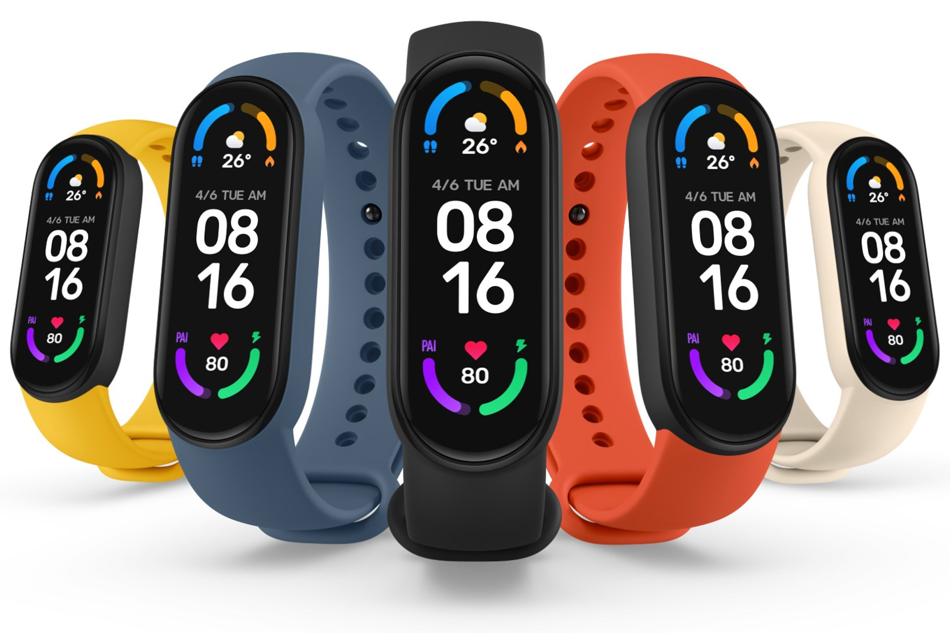 دست بند هوشمند سلامتی شیائومی مدل Mi Band 6 Global Version