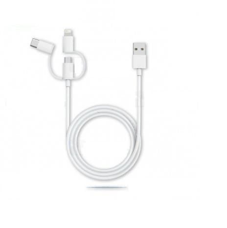 کابل سه کاره شیائومی Xiaomi  3 in 1 Sync and Charging Cable