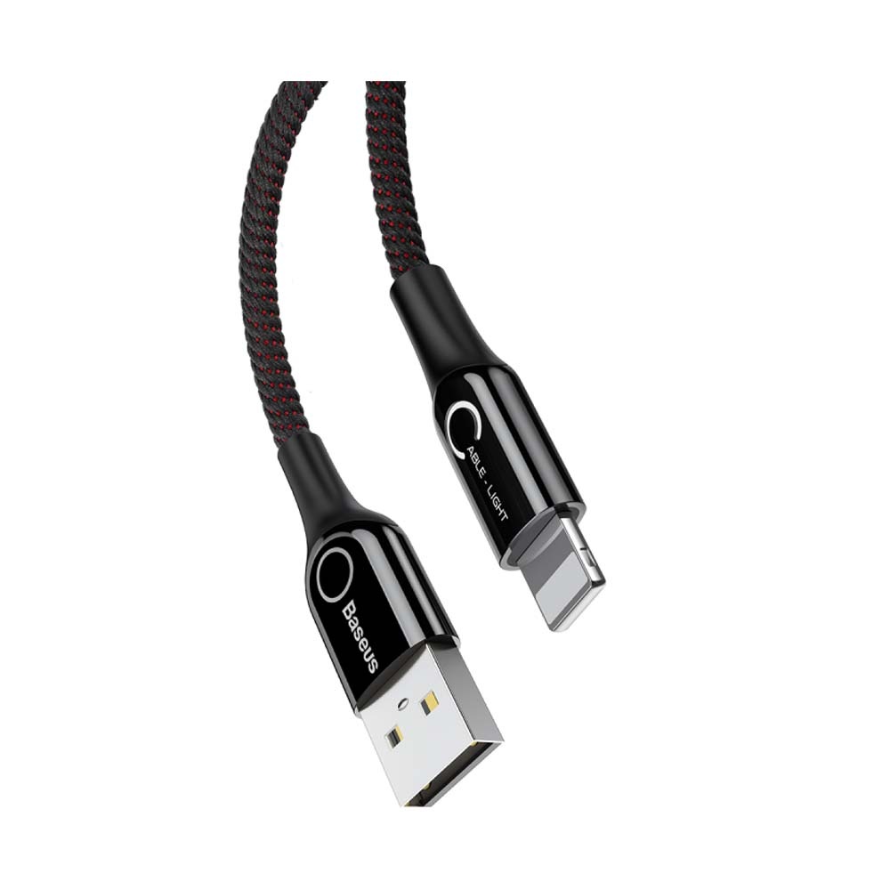کابل لایتنینگ هوشمند قطع کن خودکار بیسوس Baseus C-Shaped Light Intelligent CALCD-01