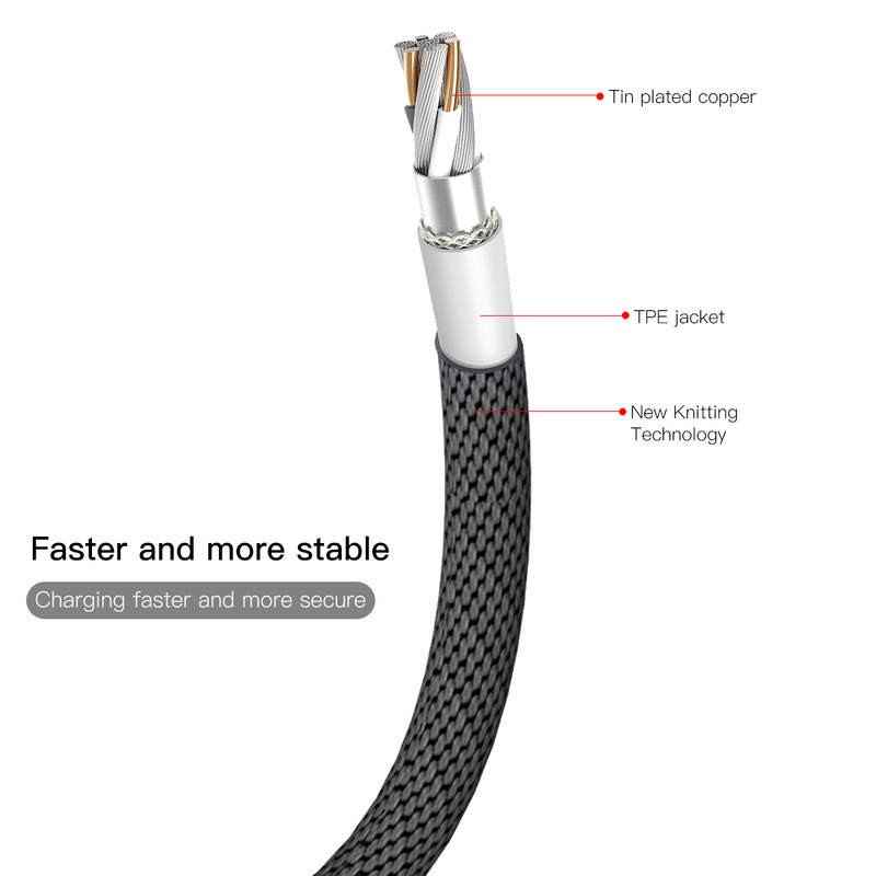 کابل شارژ لایتنینگ بیسوس Baseus Yiven Cable CALYW-C01 طول 3 متر و توان 1.5 آمپر