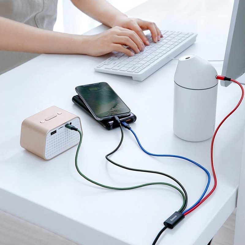 کابل شارژ چهار سر بیسوس Baseus Rapid 4 in 1 CA1T4-A01 با توان 3.5 آمپر