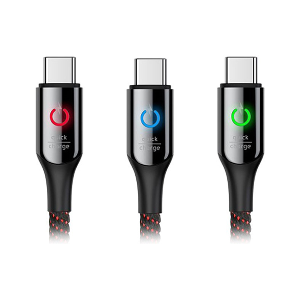 کابل Type C فست شارژ بیسوس Baseus C-Shaped Cable CATCD-01 دارای قطع کن خودکار