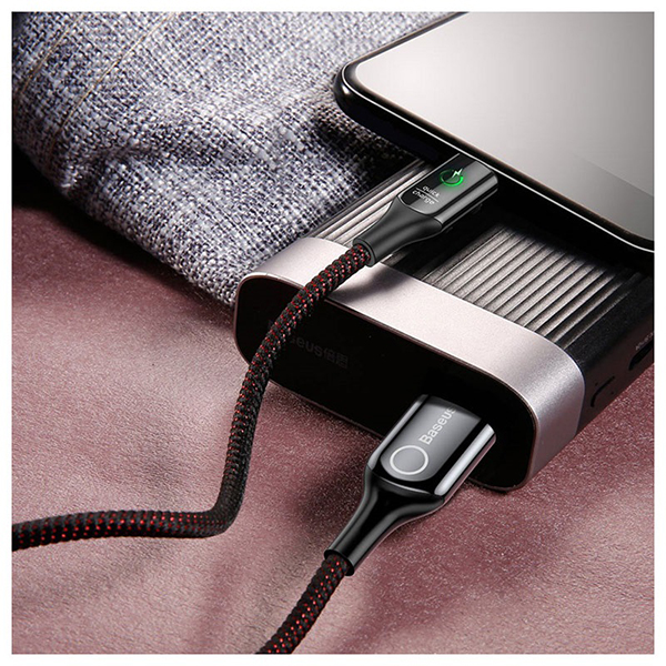 کابل Type C فست شارژ بیسوس Baseus C-Shaped Cable CATCD-01 دارای قطع کن خودکار