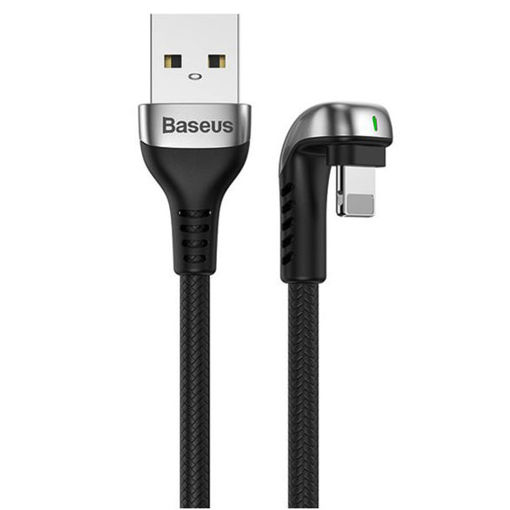 کابل لایتنینگ بیسوس Baseus Green U-shaped lamp Mobile Game CALUX-A01 توان 2.4 آمپر