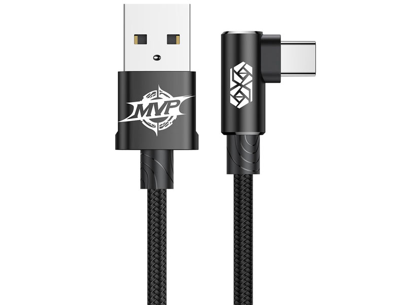 کابل Type C بیسوس Baseus MVP Elbow Mobile CATMVP-A01 توان 2 آمپر طول 1 متر
