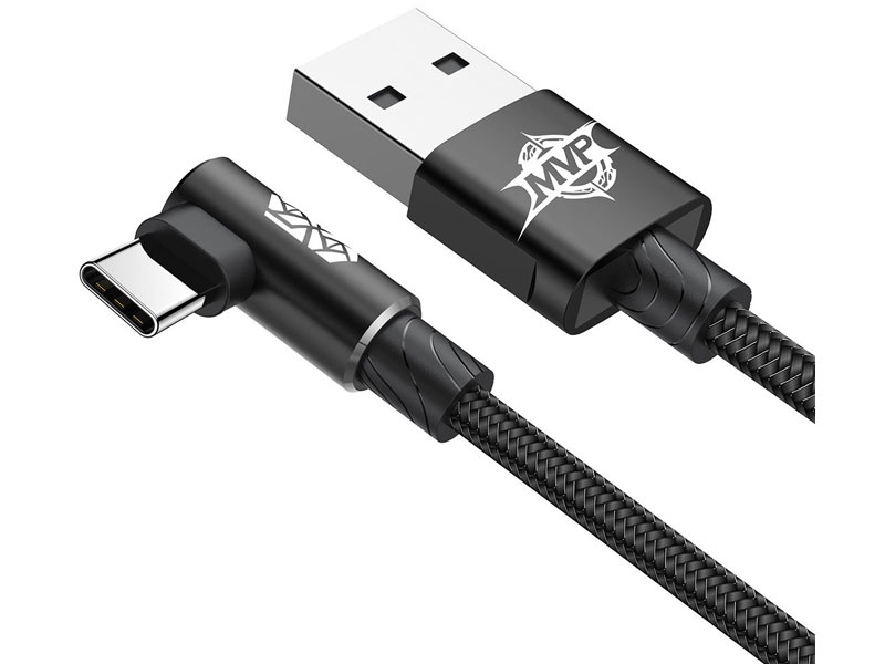 کابل Type C بیسوس Baseus MVP Elbow Mobile CATMVP-A01 توان 2 آمپر طول 1 متر