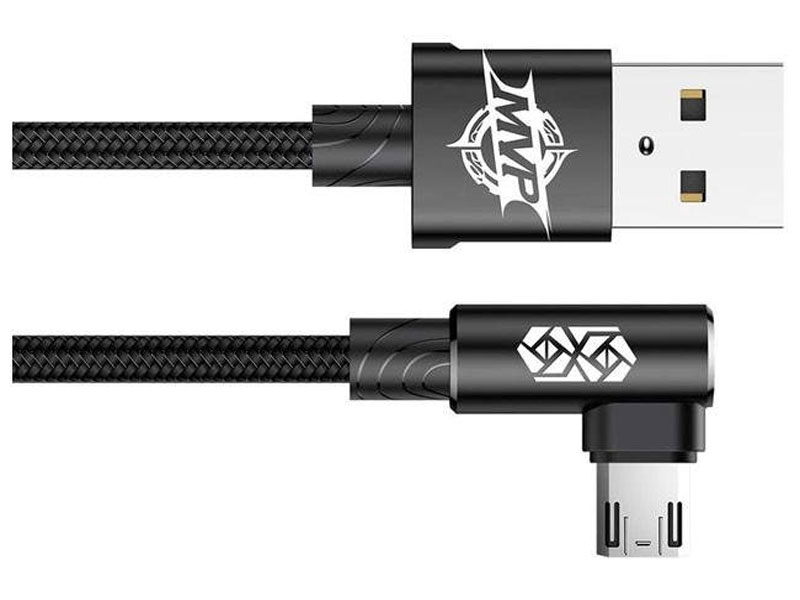 کابل میکرو یو اس بی بیسوس Baseus MVP Elbow Type Cable CAMMVP-A01 طول 1 متر