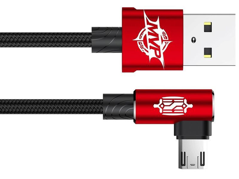 کابل میکرو یو اس بی بیسوس Baseus MVP Elbow Type Cable CAMMVP-A01 طول 1 متر