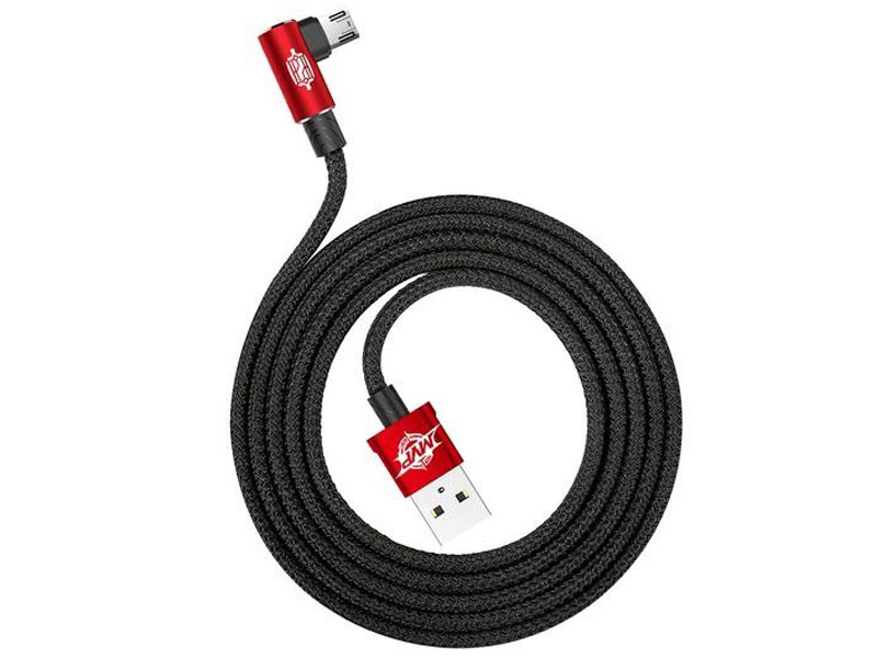 کابل میکرو یو اس بی بیسوس Baseus MVP Elbow Type Cable CAMMVP-A01 طول 1 متر