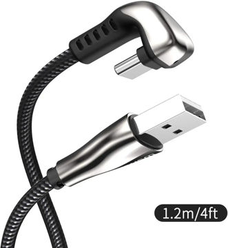 WSKEN U شکل کابل الماس USB نوع C شارژ USB C شارژر کابل داده ها برای سیم کشی تلفن همراه