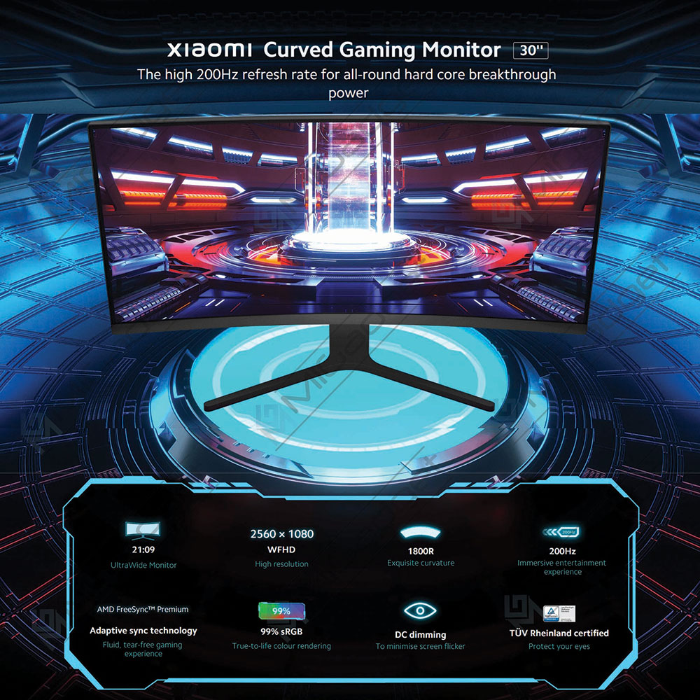 مانیتور گیمینگ شیائومی 30 اینچ مدل Xiaomi Curved Gaming Monitor