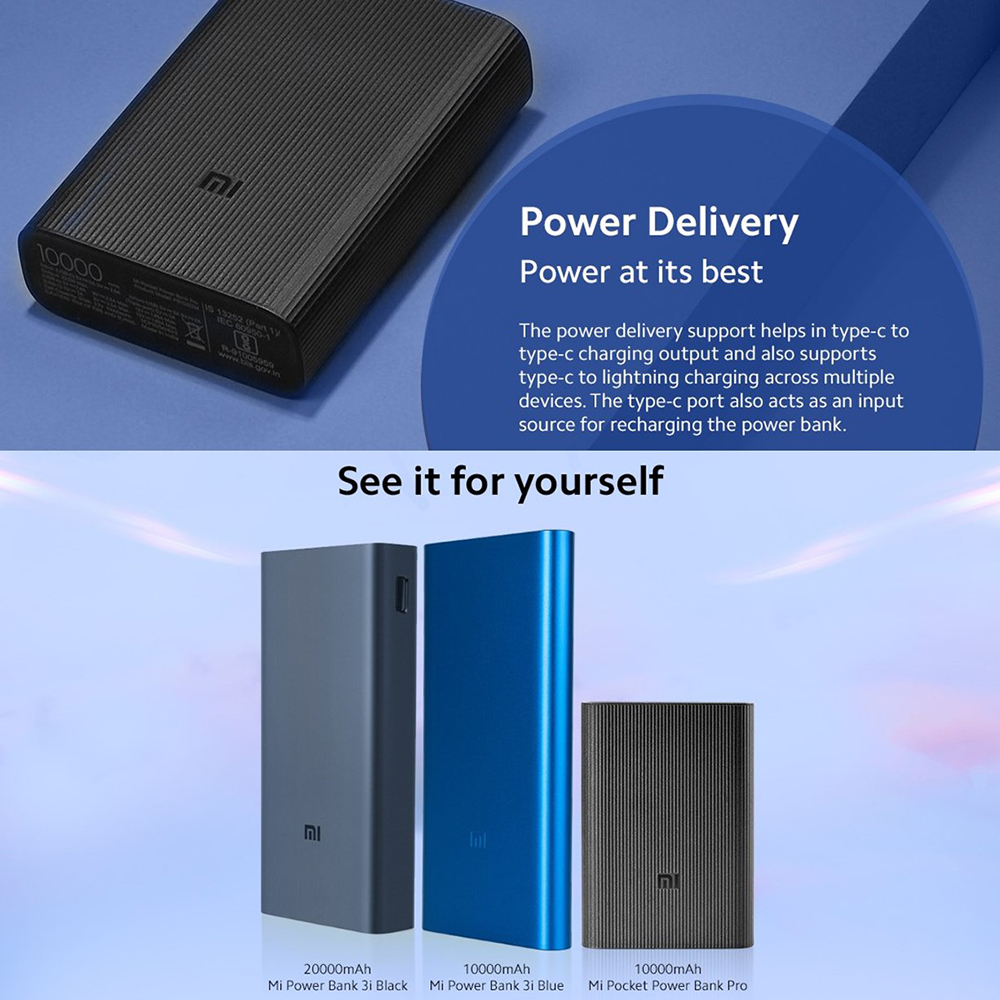 پاور بانک شیائومی ورژن 3 مدل Mi Power Bank 3 Ultra Compact 10000mAh