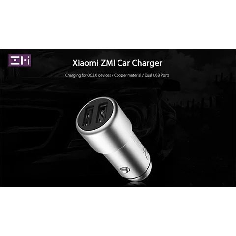 شارژر فندکی شیائومی فست شارژ مدل Xiaomi Zmi Car Charger Fast QC3.0