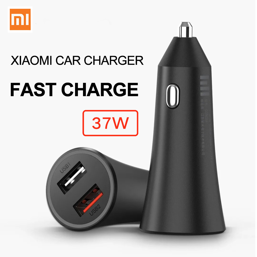 شارژر فندکی شیائومی مدل Xiaomi Mi 37W Dual-Port Car Charger