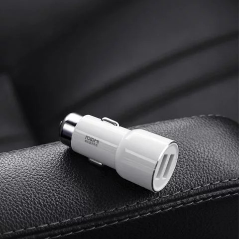 شارژر فندکی و پخش کننده بلوتوث شیائومی مدل Xiaomi RoidMi 3s Smart Car Charger & FM Transmitter