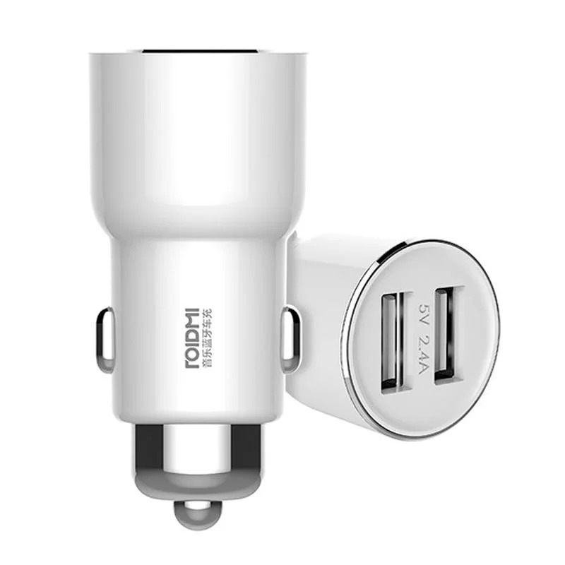 شارژر فندکی و پخش کننده بلوتوث شیائومی مدل Xiaomi RoidMi 3s Smart Car Charger & FM Transmitter