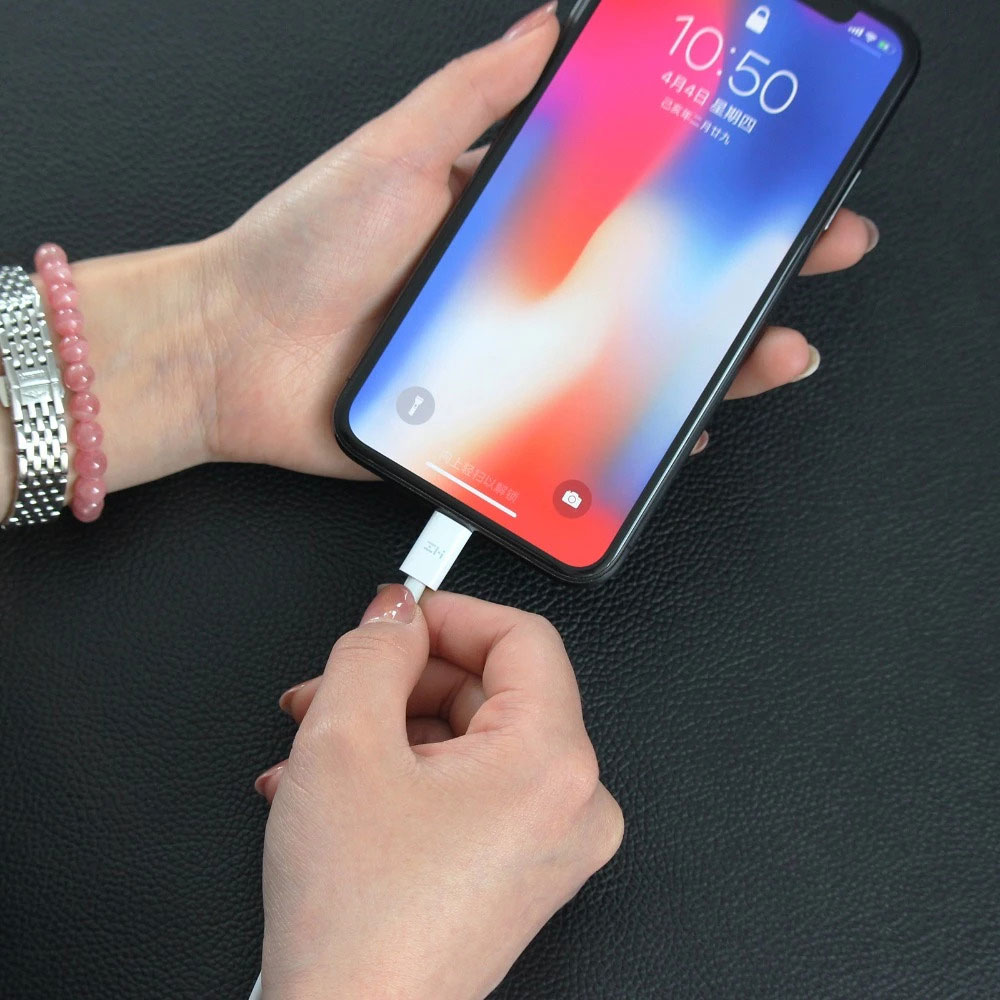 کابل تبدیل USB-C به لایتنینگ زد ام آی AL870 طول 1 متر