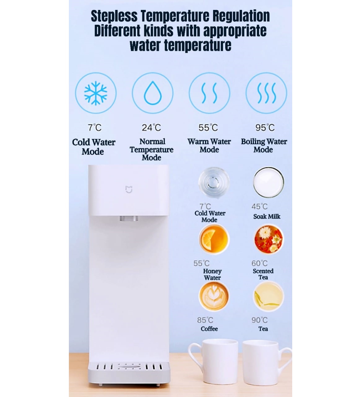 آب سرد و گرم کن شیائومی مدل Xiaomi Mijia Hot and Cold Water Dispenser 3L