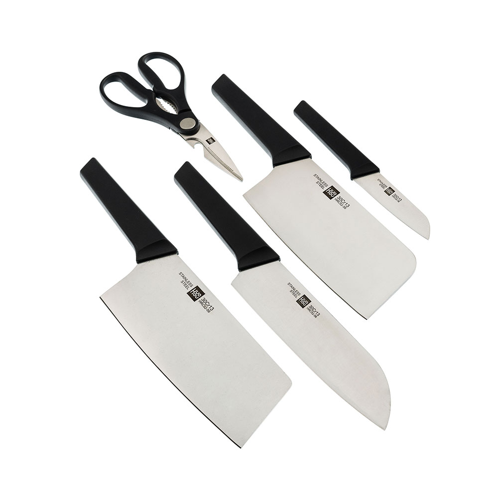 ست 5 تایی چاقوی آشپزخانه به همراه استند شیائومی مدل Xiaomi HuoHou Knife Set HU0057