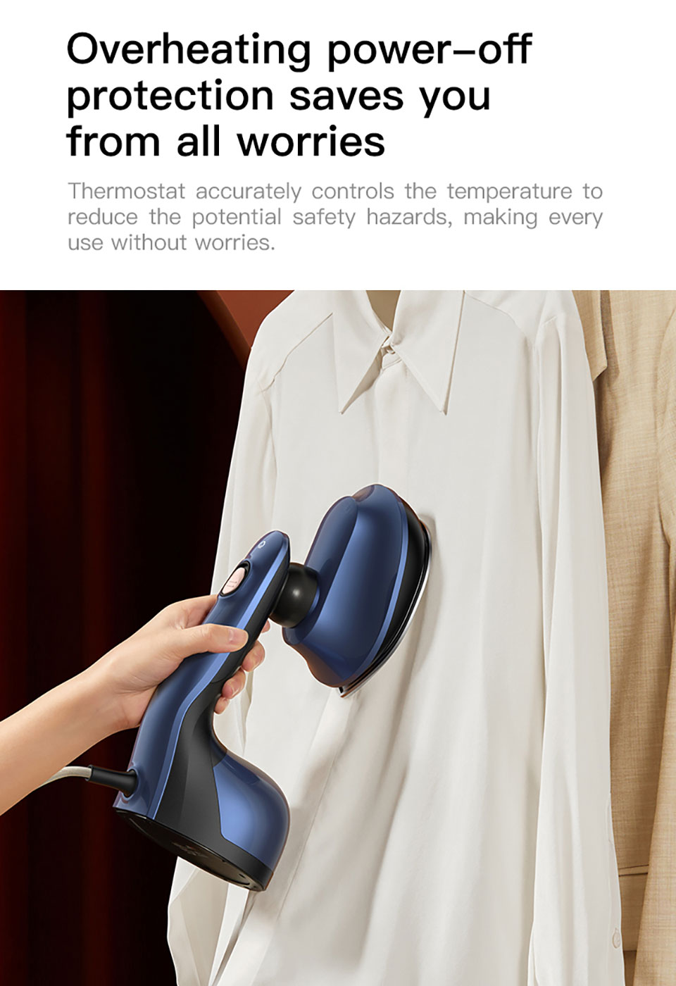 اتو بخار دستی چند کاره شیائومی مدل Deerma Handheld Steam Ironing Machine HS300