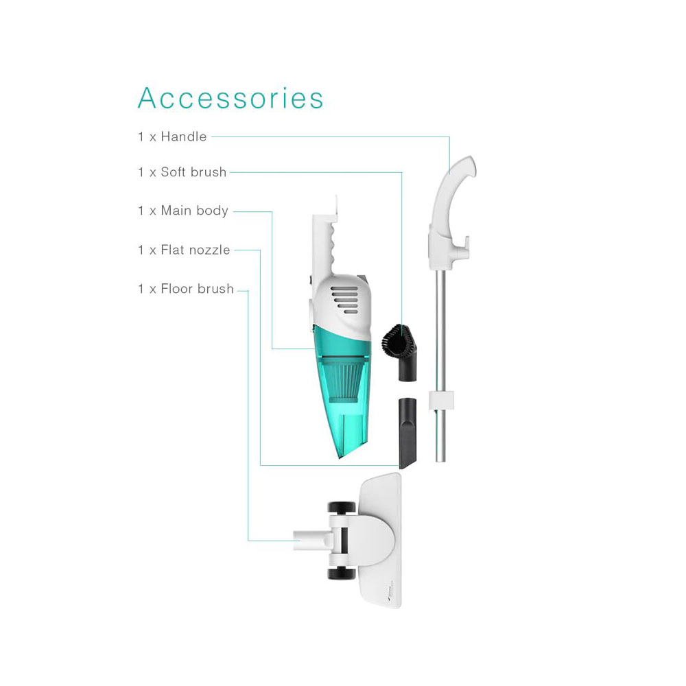 جارودستی سیمی شیائومی مدل Deerma Handheld Vacuum Cleaner DX118