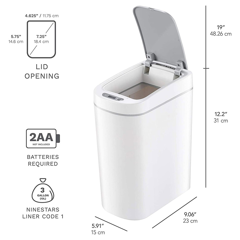 سطل زباله شیائومی مدل  NINESTARS Trash Can DZT-7-2S