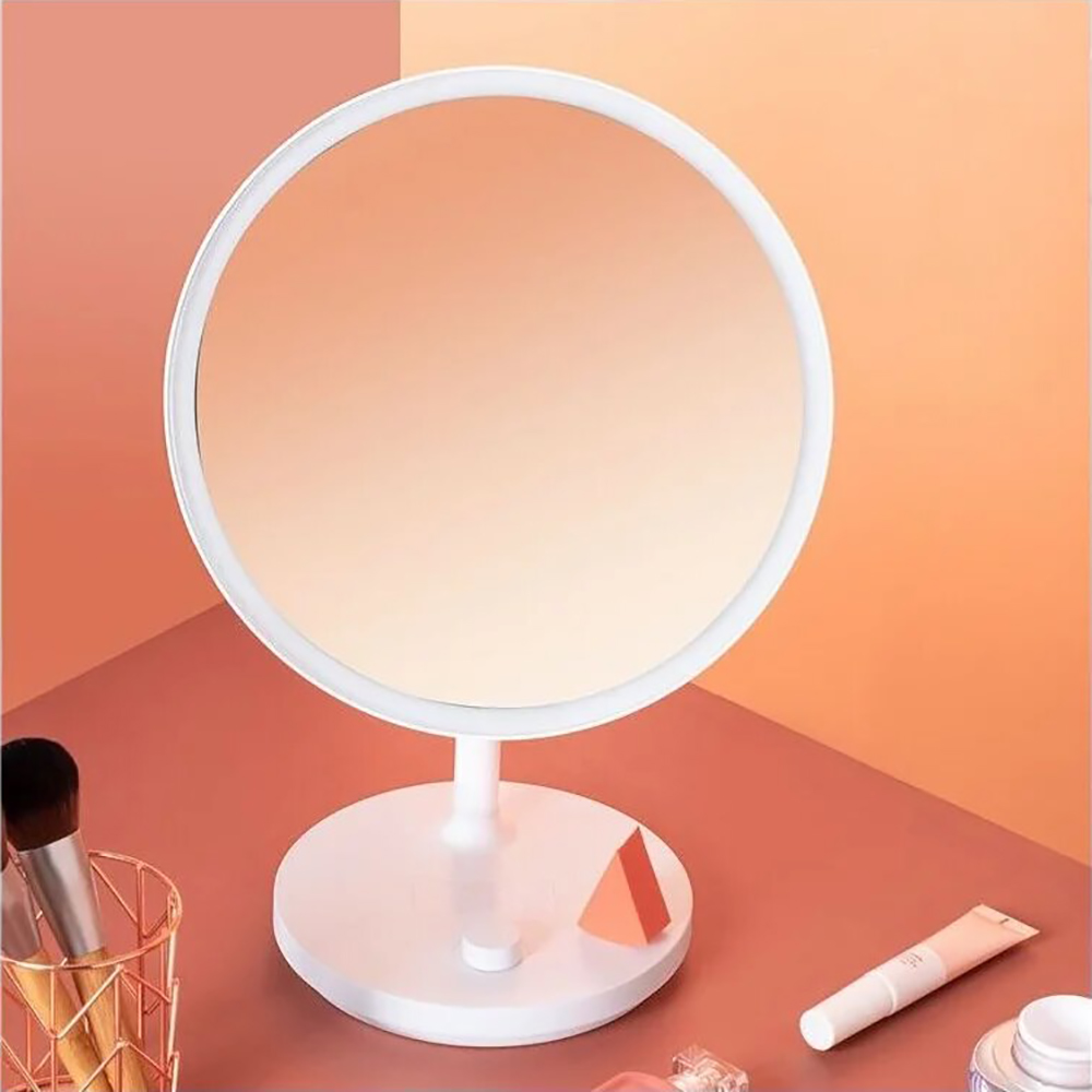 آینه آرایش و رینگ لایت شیائومی مدل YOUPIN JORDAN & JUDY NV535 LED Makeup Mirror