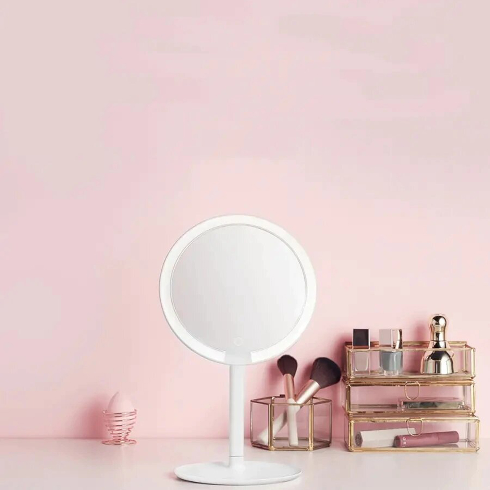 آینه آرایش و رینگ لایت شیائومی مدل Xiaomi S12 Beauty Mirror Ring Light