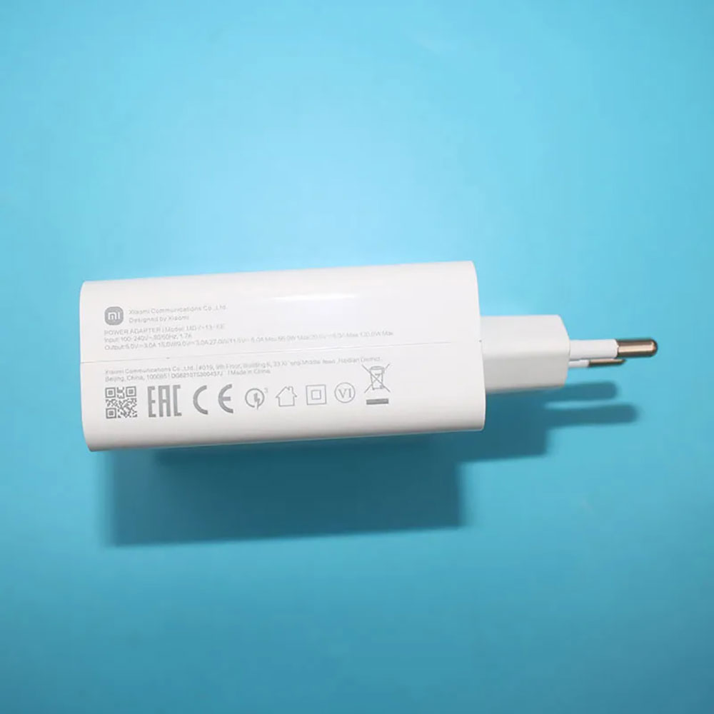 آداپتور شارژر فست شارژ 120 وات شیائومی Xiaomi Adaptor Charger MDY-13-EE