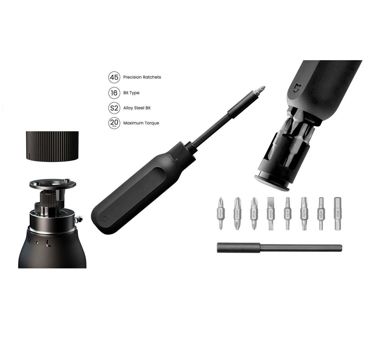 پیچ‌گوشتی شیائومی مدل Xiaomi Mijia 16-in-1 Ratchet Screwdriver