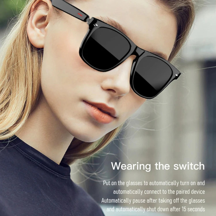 عینک هوشمند مدل E10-C Binaural Call Smart Bluetooth Glasses Earphone(Polarized Sunglasses)