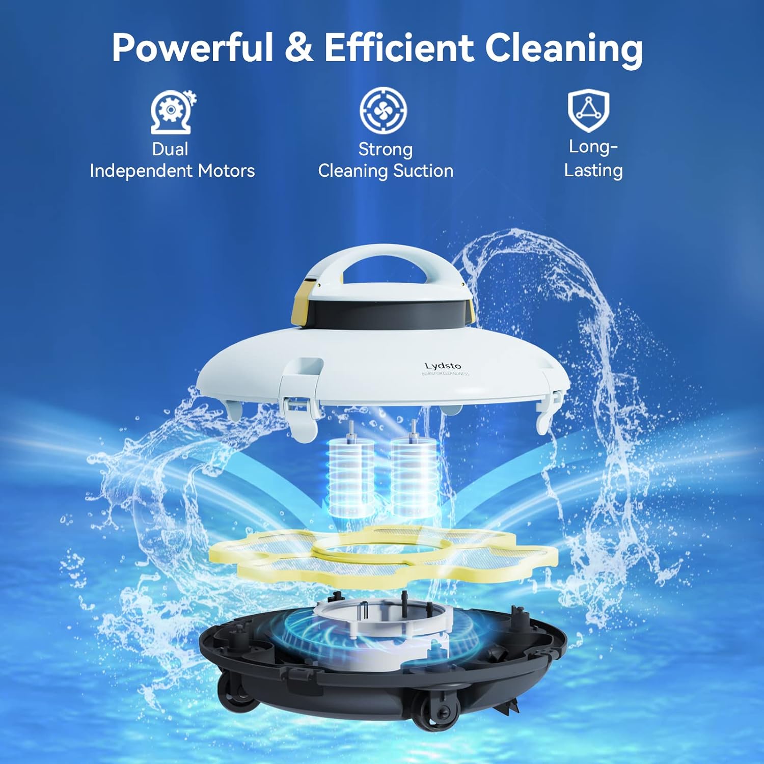 جارو استخری مدل Lydsto Cordless Robotic Pool Cleaner P1mini