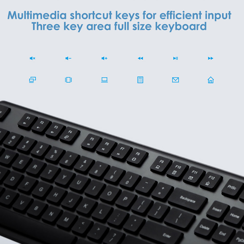 ماوس و کیبورد بی‌سیم شیائومی مدل Mi WXJS02YM Wireless Keyboard Mouse Set