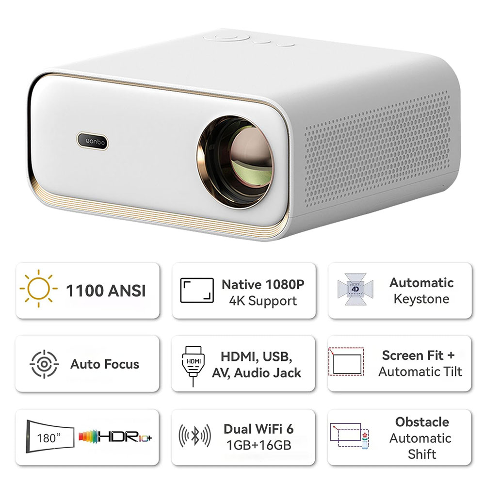 ویدئو پروژکتور قابل حمل شیائومی مدل Wanbo X5 Video Projector