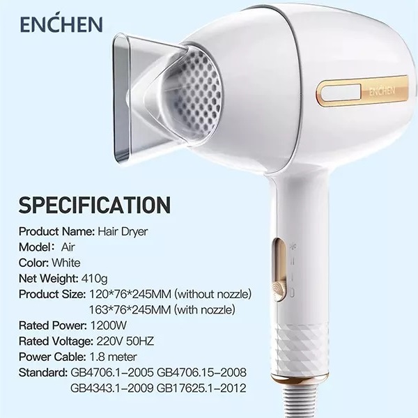 سشوار شیائومی مدل Xiaomi Enchen Air Hair Dryer 1200W